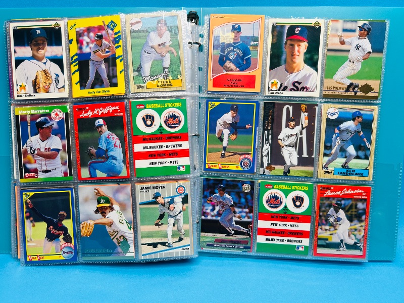 Photo 1 of 195556…  final sale no returns/refunds-360 mixed baseball cards in binder