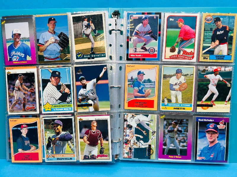 Photo 1 of 195556…  final sale no returns/refunds-360 mixed baseball cards in binder