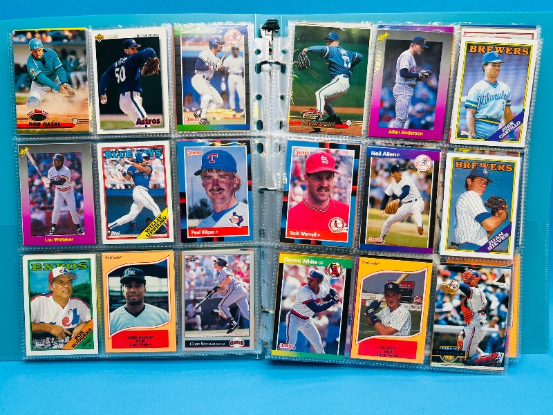 Photo 1 of 195556…  final sale no returns/refunds-360 mixed baseball cards in binder