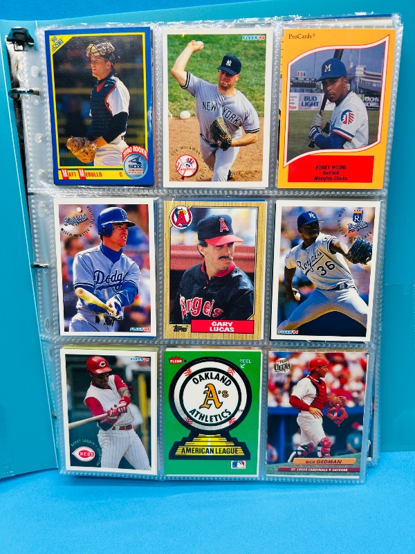 Photo 1 of 195556…  final sale no returns/refunds-360 mixed baseball cards in binder
