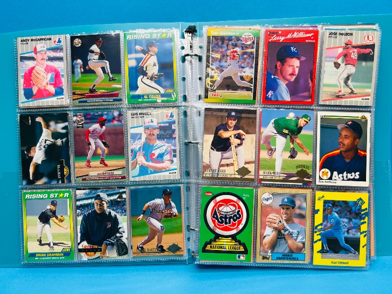 Photo 1 of 195556…  final sale no returns/refunds-360 mixed baseball cards in binder