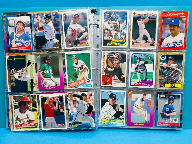 Photo 1 of 195556…  final sale no returns/refunds-360 mixed baseball cards in binder