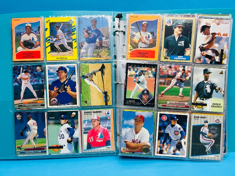 Photo 1 of 195556…  final sale no returns/refunds-360 mixed baseball cards in binder