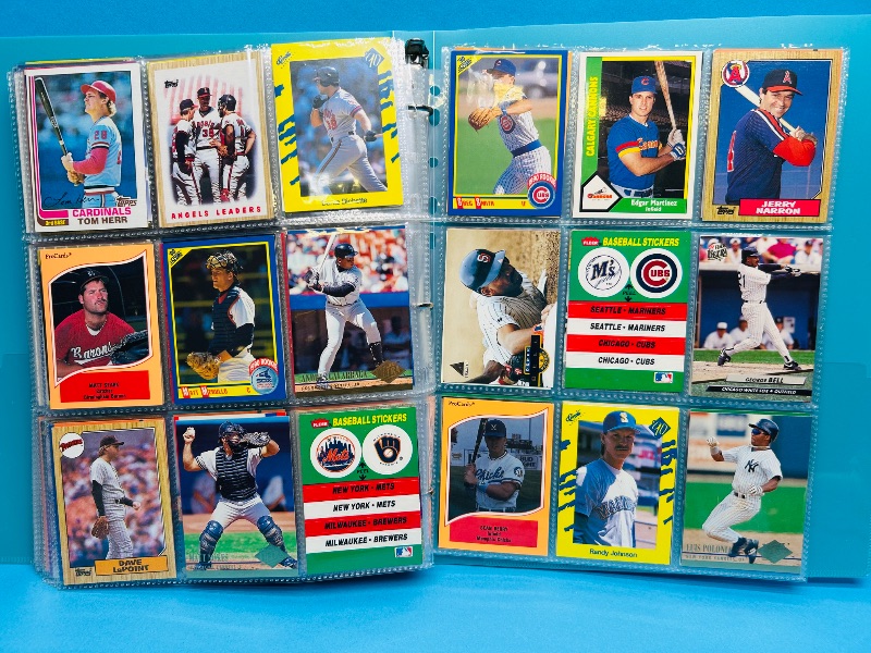 Photo 1 of 195556…  final sale no returns/refunds-360 mixed baseball cards in binder
