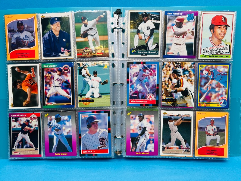 Photo 1 of 195556…  final sale no returns/refunds-360 mixed baseball cards in binder