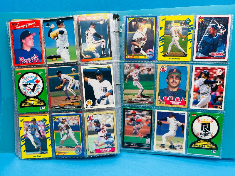 Photo 1 of 195556…  final sale no returns/refunds-360 mixed baseball cards in binder