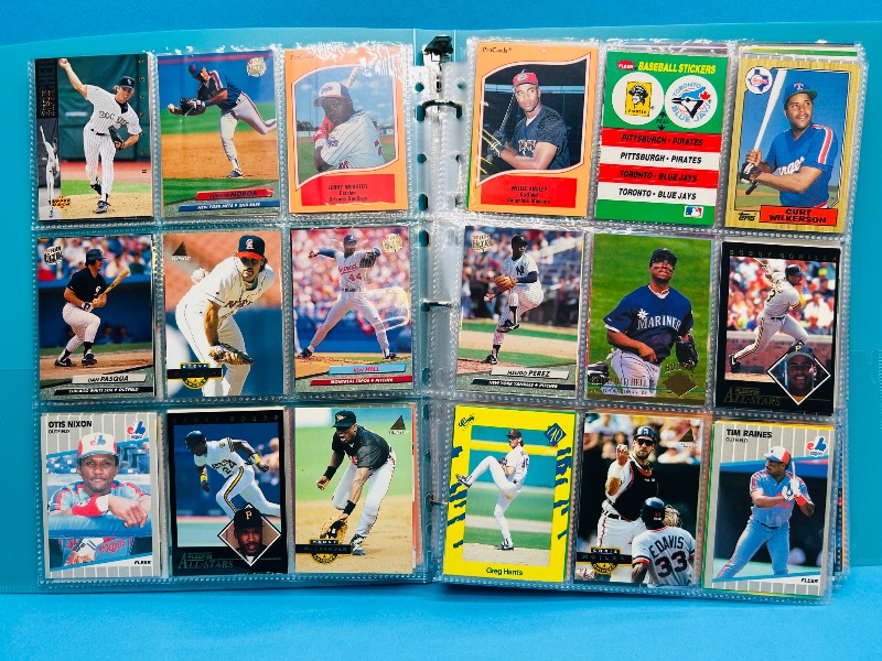 Photo 1 of 195556…  final sale no returns/refunds-360 mixed baseball cards in binder