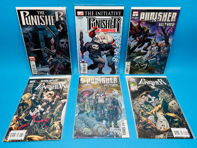Photo 1 of 195558…6 Punisher comics in plastic sleeves 