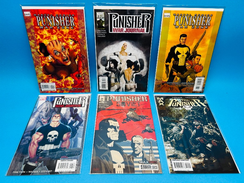 Photo 1 of 195571…6 Punisher comics in plastic sleeves 