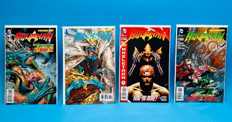 Photo 1 of 195573…4 Aquaman comics in plastic sleeves 