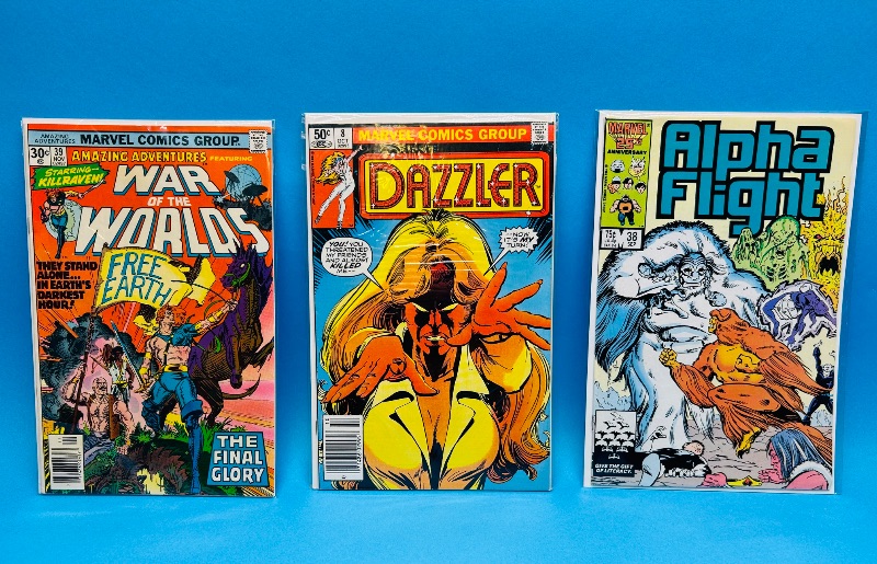 Photo 1 of 195576…3 vintage comics in plastic sleeves 