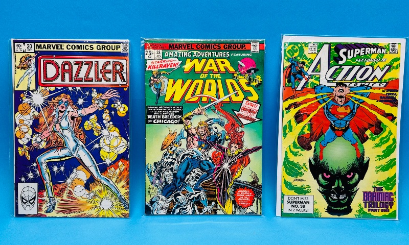 Photo 1 of 195577…3 vintage comics in plastic sleeves 