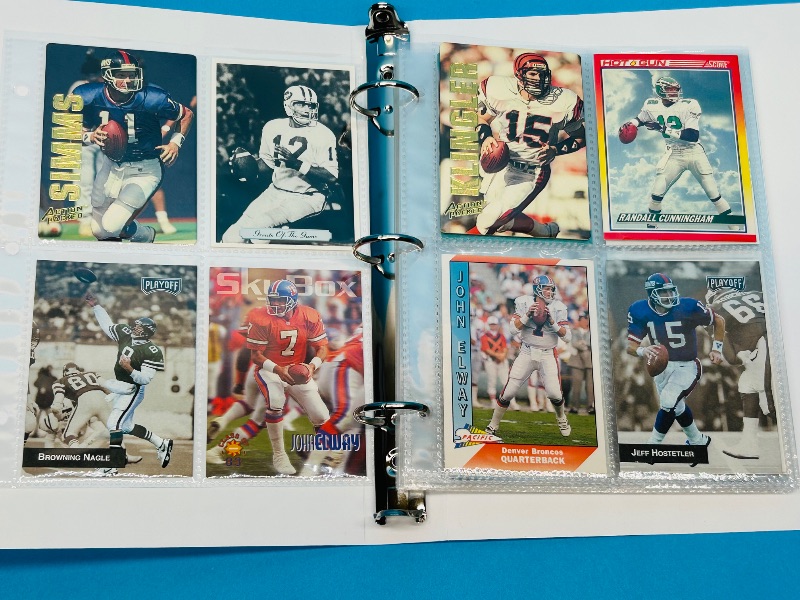 Photo 1 of 195588…final sale no returns / refunds-56 mixed NFL quarterback cards in binder 