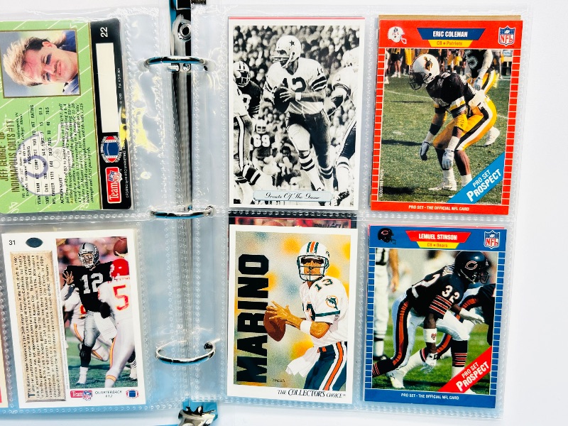 Photo 1 of 195588…final sale no returns / refunds-56 mixed NFL quarterback cards in binder 