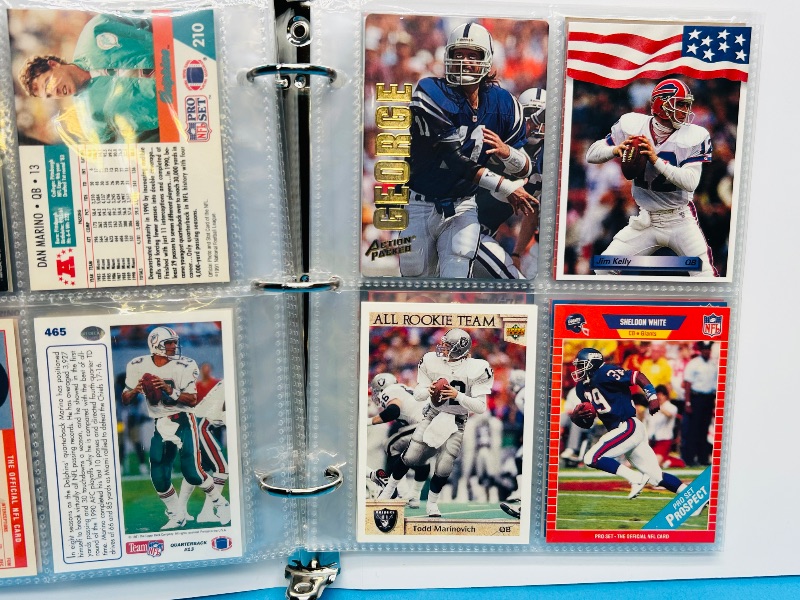 Photo 1 of 195588…final sale no returns / refunds-56 mixed NFL quarterback cards in binder 