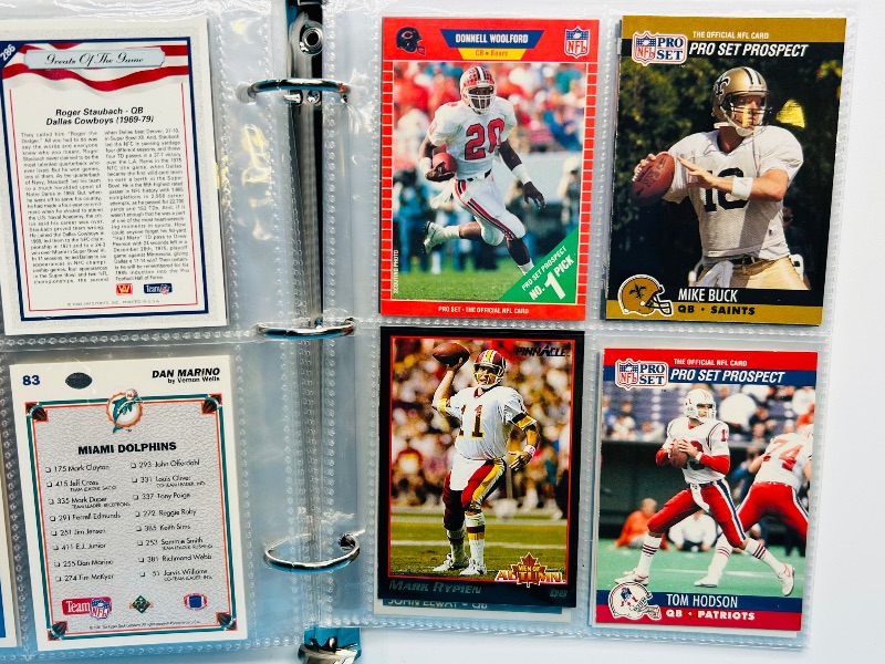 Photo 1 of 195588…final sale no returns / refunds-56 mixed NFL quarterback cards in binder 
