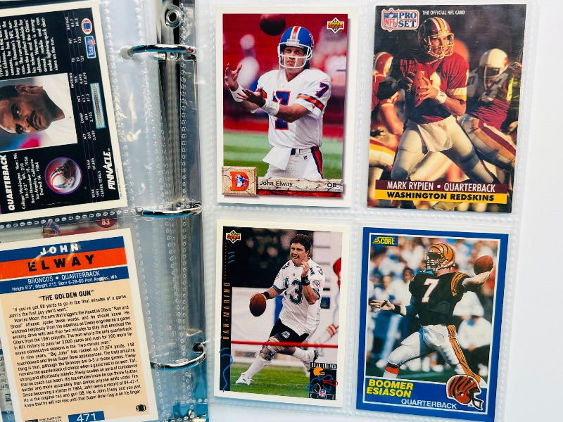 Photo 1 of 195588…final sale no returns / refunds-56 mixed NFL quarterback cards in binder 