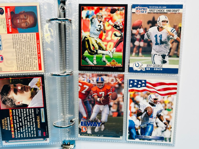 Photo 1 of 195588…final sale no returns / refunds-56 mixed NFL quarterback cards in binder 