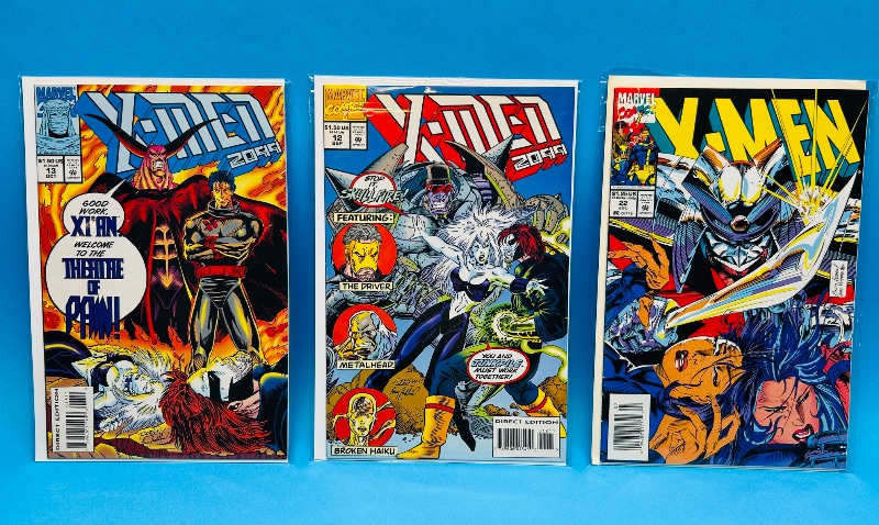 Photo 1 of 195606…3 X-men comics in plastic sleeves 