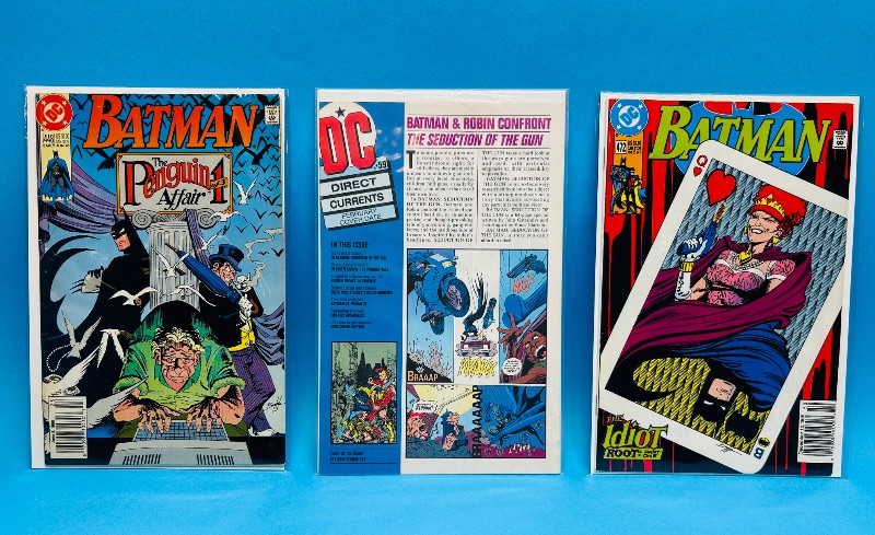 Photo 1 of 195607…3 Batman  comics in plastic sleeves 