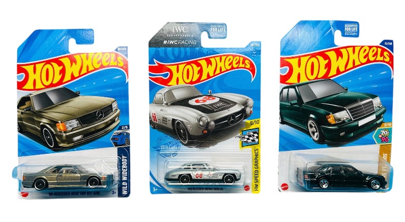 Photo 1 of 195608…3 hot wheels die cast Mercedes cars