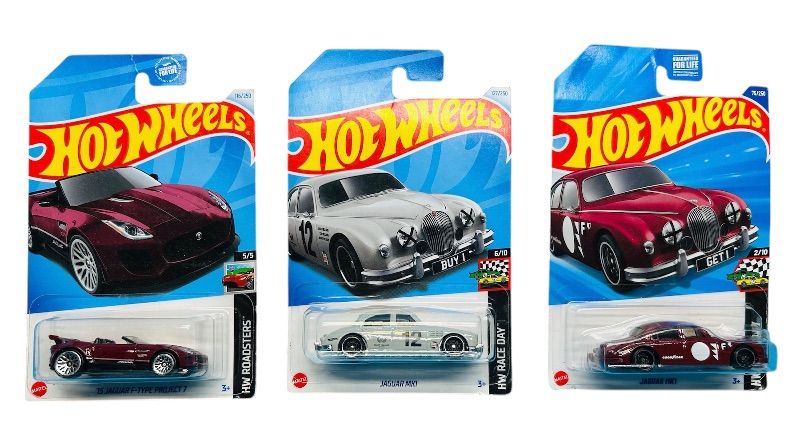 Photo 1 of 195613…3  hot wheels die cast Jaguar cars