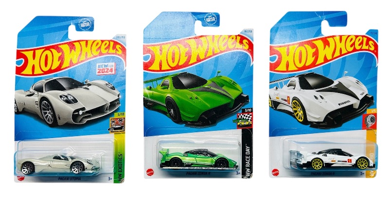 Photo 1 of 195617…3 hot wheels die cast Pagani Zonda cars