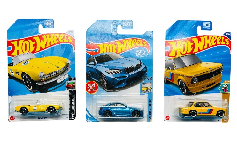 Photo 1 of 195627…3  hot wheels die cast BMW cars 