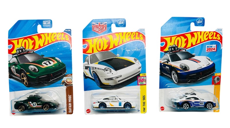 Photo 1 of 195631…3  hot wheels die cast Porsche cars 