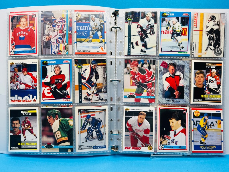 Photo 1 of 195634…final sale no returns/refunds-288 mixed hockey cards in binder