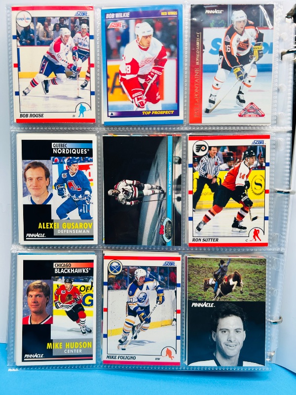 Photo 1 of 195634…final sale no returns/refunds-288 mixed hockey cards in binder