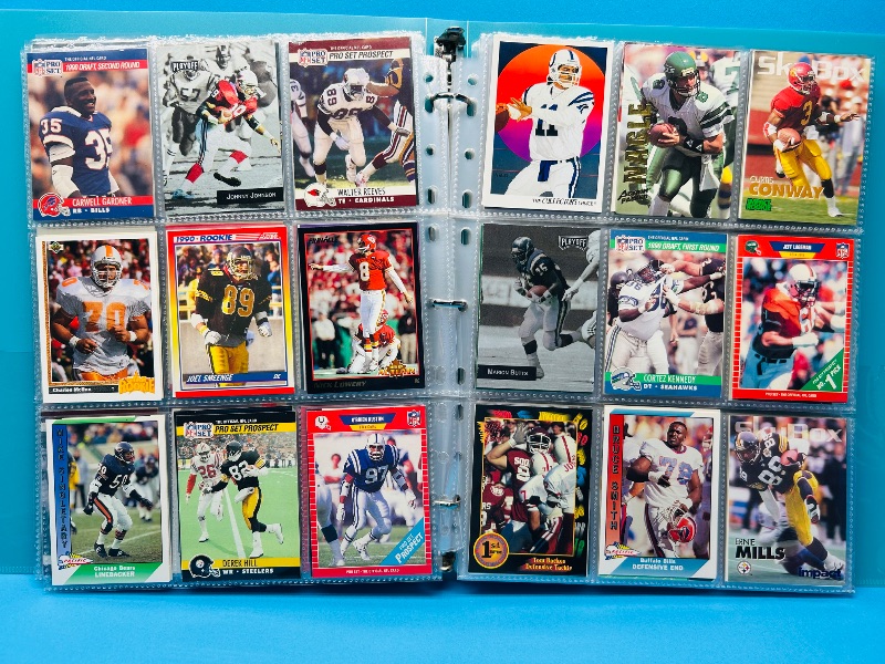 Photo 1 of 195635…final sale no returns/refunds-342 mixed football cards in binder