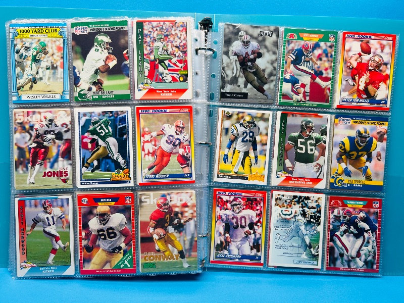 Photo 1 of 195635…final sale no returns/refunds-342 mixed football cards in binder