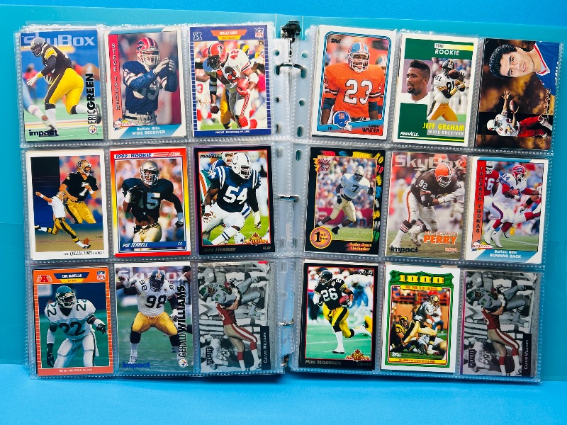 Photo 1 of 195635…final sale no returns/refunds-342 mixed football cards in binder