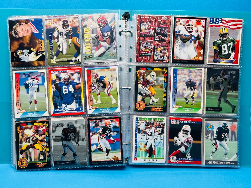 Photo 1 of 195635…final sale no returns/refunds-342 mixed football cards in binder