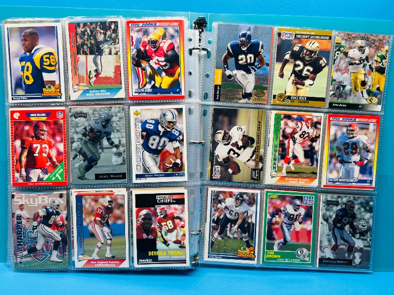 Photo 1 of 195635…final sale no returns/refunds-342 mixed football cards in binder