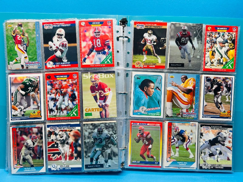 Photo 1 of 195635…final sale no returns/refunds-342 mixed football cards in binder