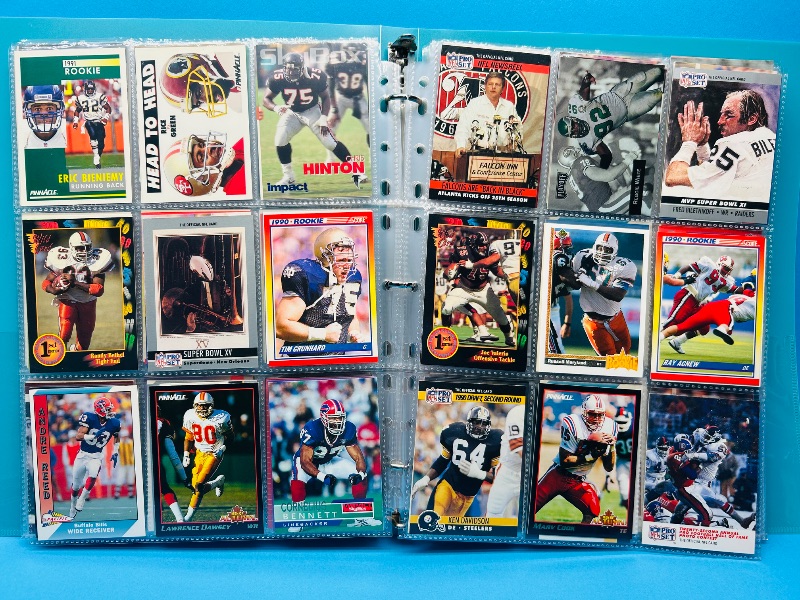 Photo 1 of 195635…final sale no returns/refunds-342 mixed football cards in binder