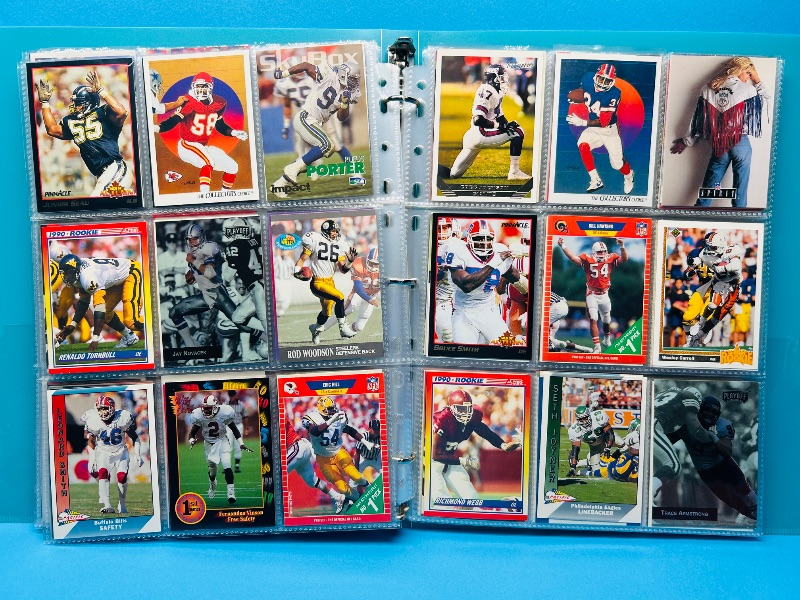 Photo 1 of 195635…final sale no returns/refunds-342 mixed football cards in binder