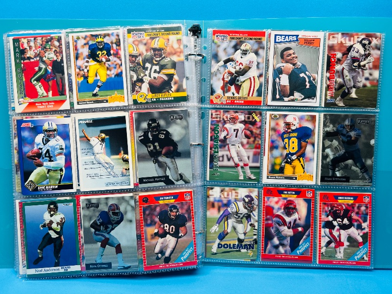 Photo 1 of 195635…final sale no returns/refunds-342 mixed football cards in binder