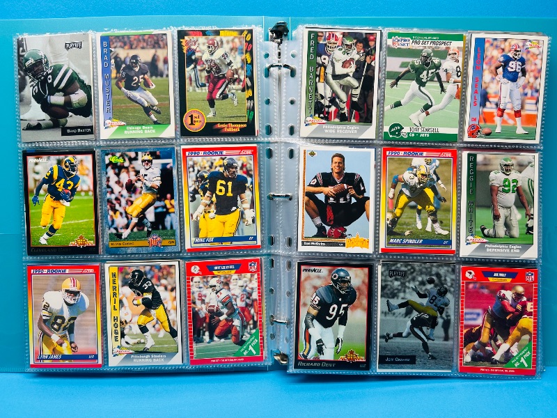 Photo 1 of 195635…final sale no returns/refunds-342 mixed football cards in binder