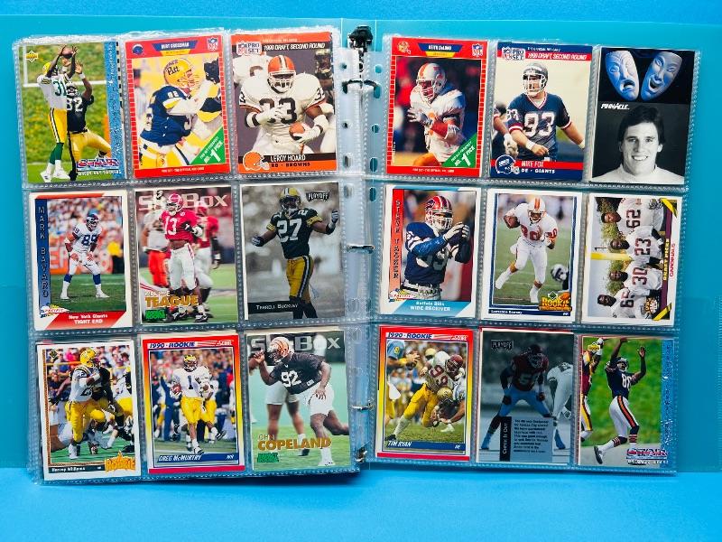 Photo 1 of 195635…final sale no returns/refunds-342 mixed football cards in binder