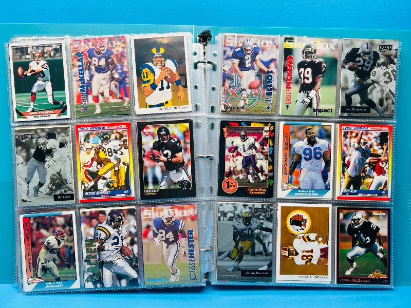 Photo 1 of 195635…final sale no returns/refunds-342 mixed football cards in binder