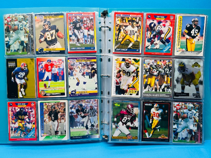 Photo 1 of 195635…final sale no returns/refunds-342 mixed football cards in binder