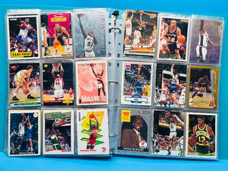 Photo 1 of 195636…final sale no returns/refunds-270 mixed basketball cards in binder