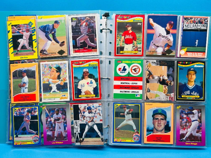 Photo 1 of 195637…final sale no returns/refunds-360 mixed baseball cards in binder