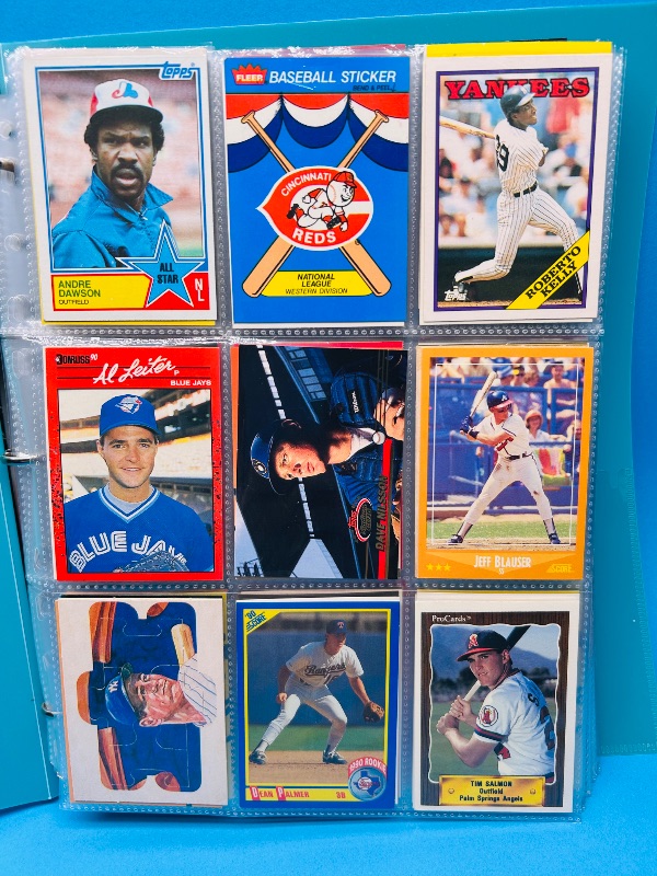 Photo 1 of 195637…final sale no returns/refunds-360 mixed baseball cards in binder