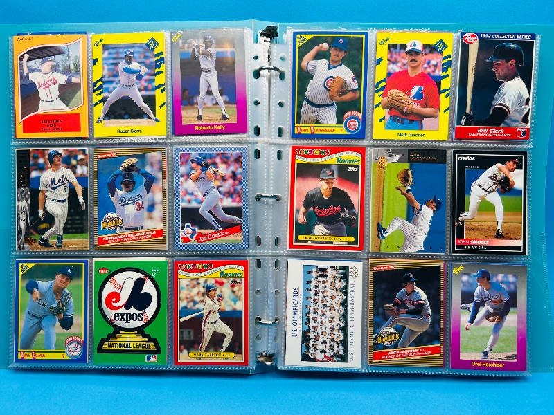 Photo 1 of 195637…final sale no returns/refunds-360 mixed baseball cards in binder