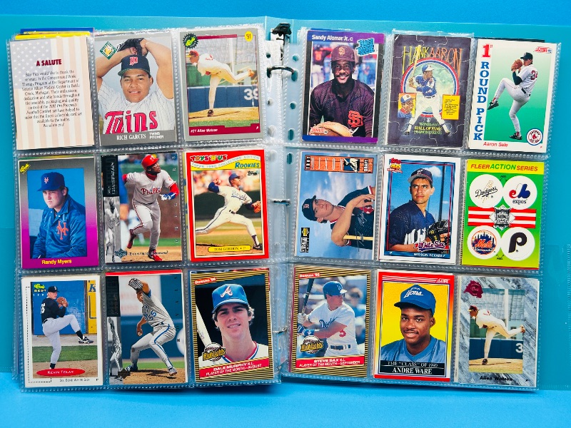 Photo 1 of 195637…final sale no returns/refunds-360 mixed baseball cards in binder