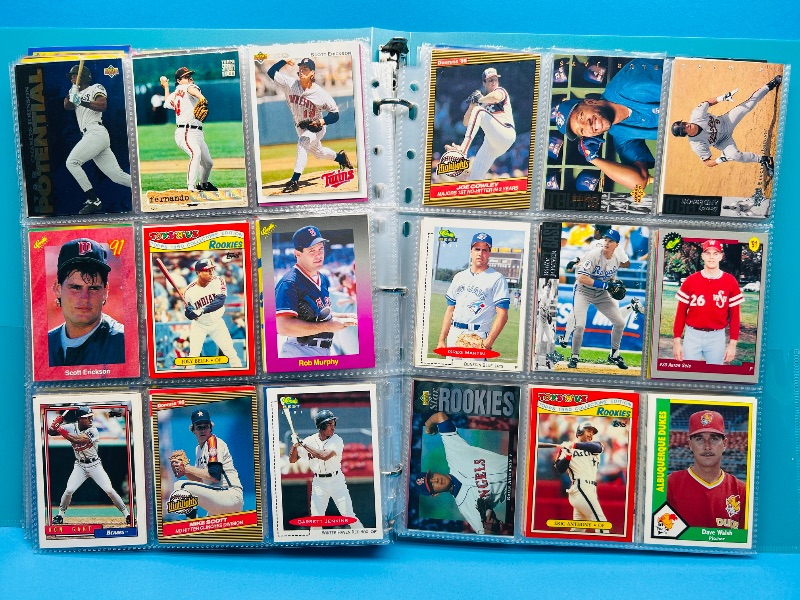 Photo 1 of 195637…final sale no returns/refunds-360 mixed baseball cards in binder
